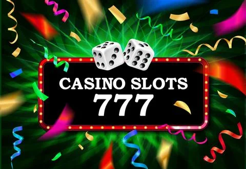 Casino congratulations frame Stock Illustration