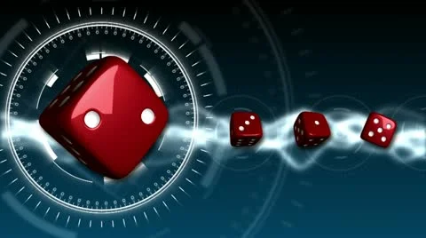 Casino Dice Background - Casino 16 (HD) Stock Footage 12427341
