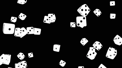 Casino dice cube particle loop animation Stock Footage 161092802
