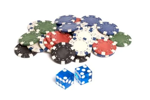 Casino dice Stock Photos
