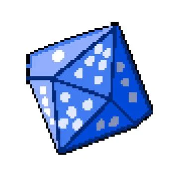 Casino dice pixel art vector illustration Ilustração Stock