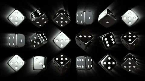 Casino Dices Background with Alpha Stock Footage 32277823