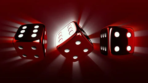 Casino Dices Spinning Stock Footage 32208614