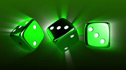 Casino Dices Spinning Stock Footage 32208671