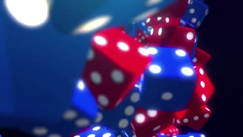 Casino Dices in a Vj Loop Stock Footage 241571719