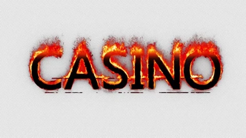 Casino Flame Video stock 340550301