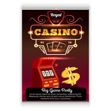 Casino Flyer Stock Illustration