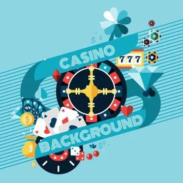 Casino Gambling Background Stockillustratie