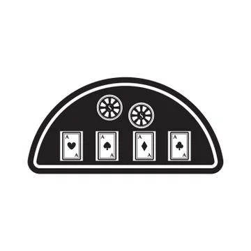 Casino gambling table Illustration