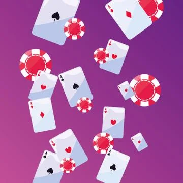 Casino game bets Illustrazione stock