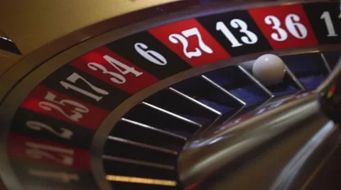 Casino game Roulette - 13 black wins Stock Footage