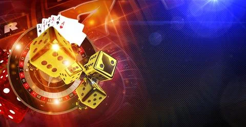 Casino Games of Fortune Stock Illustration
