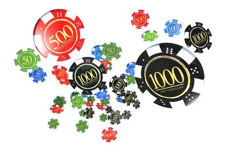 Casino Games Playing Chips Stockillustratie