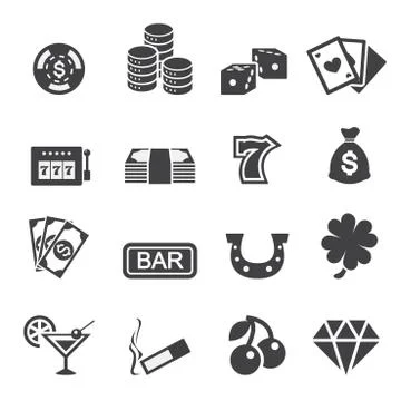 Casino icon Stock Illustration