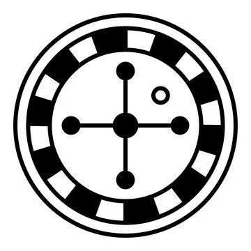 Casino icon. Vector Roulette Wheel Icons. Gambling Concept Stock Illustration