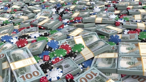 Casino jackpot background – 3d render looped. Stock Footage 315443797