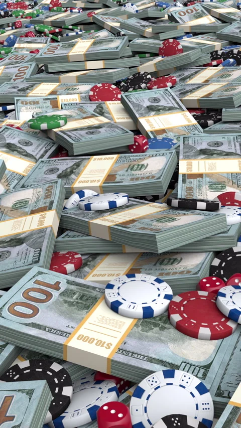 Casino jackpot background – 3d render looped. Stock Footage 315449694