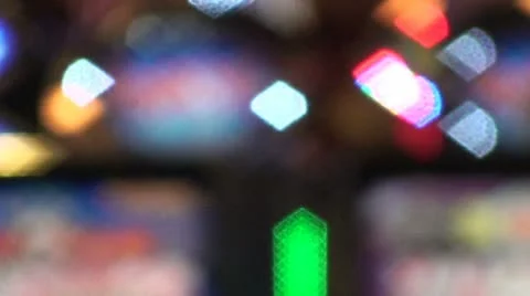 Casino Lights Soft Focus Stock Footage 11175618