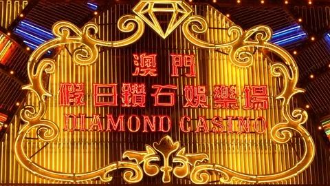 Casino Neon Light Stock Footage 78570365
