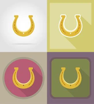 Casino objects and equipment flat icons illustration Stock Illustration