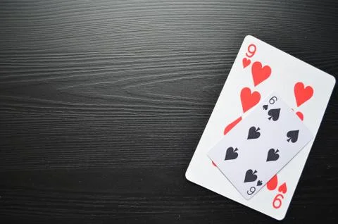 Casino. Playing cards Stock Photos