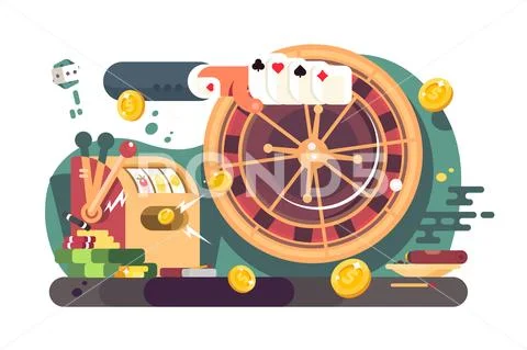 Casino poker Stock Illustration