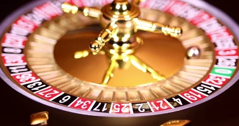 Casino roulette, running in a motion Stock Footage 97509381