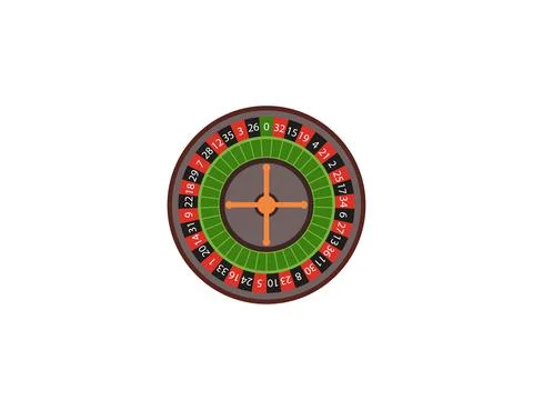 Casino, roulette, spin icon. Vector illustration, flat design. イラスト素材