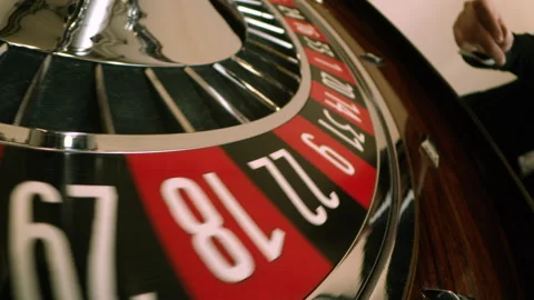 Casino roulette table Video stock 220013042