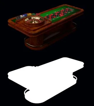 Casino Roulette Table Illustrazione stock