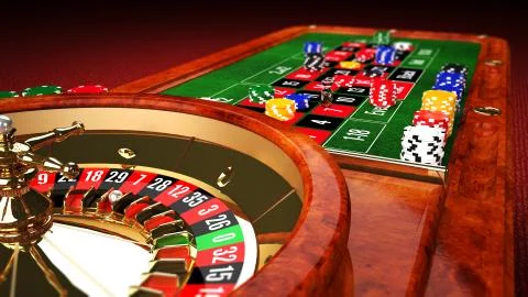 Casino Roulette Table Illustrazione stock