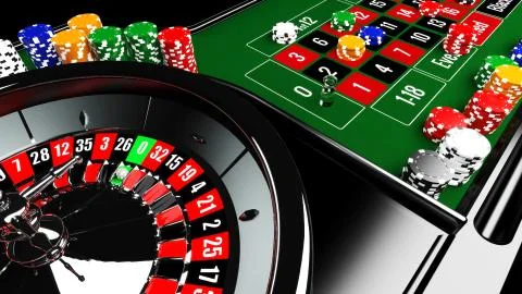 Casino Roulette Table Stock Illustration