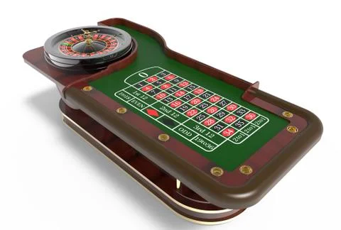 Casino roulette wheel 3D render Stock Illustration