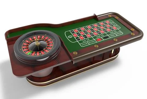 Casino roulette wheel 3D render Stock-Illustration
