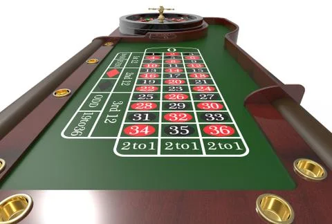 Casino roulette wheel 3D render Stock-Illustration