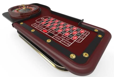 Casino roulette wheel 3D render Illustrazione stock