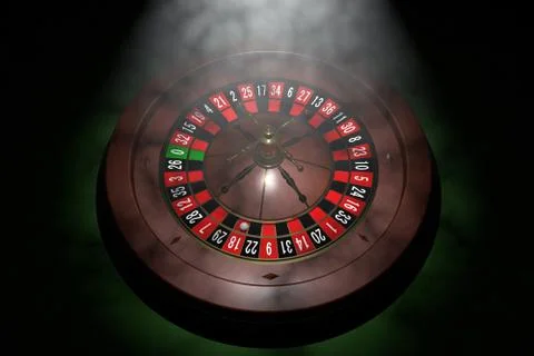 Casino roulette wheel. 3D render Stock Illustration