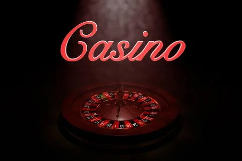 Casino roulette wheel. 3D render Stock Illustration