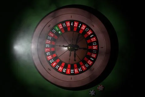 Casino roulette wheel. 3D render Stock Illustration