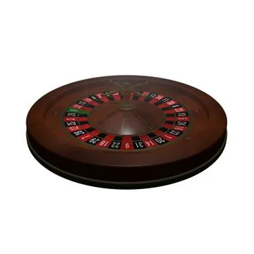 Casino roulette wheel. 3D render Illustrazione stock