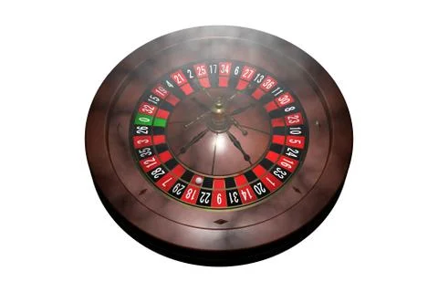 Casino roulette wheel. 3D render Stock Illustration