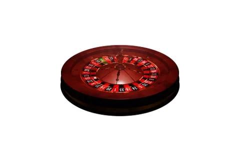 Casino roulette wheel. 3D render Stock Illustration