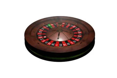 Casino roulette wheel. 3D render Stock Illustration