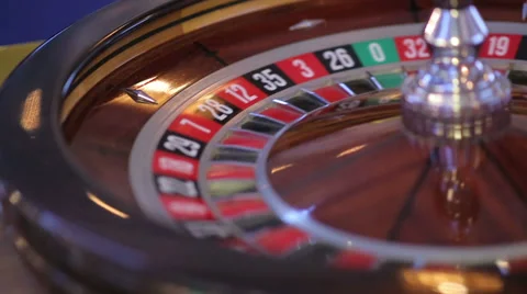 Casino Roulette Wheel Stock Footage 39769385