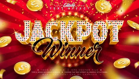 Casino Royal 3D Text Effect Design Editable Vector Graphic Style with Shadow  Stock Illustration