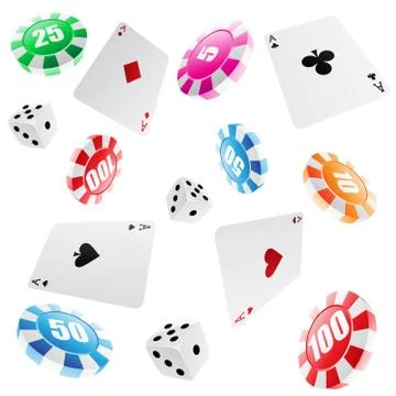 Casino seamless pattern 库存插图