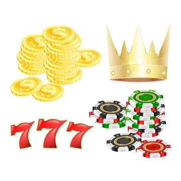 Casino set vector Stock Illustration