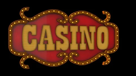 Casino signboard spin loop Stock Footage 87256228
