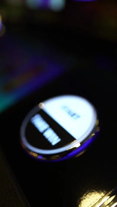 Casino - Slot machine - Start Button Stock Footage 294804057