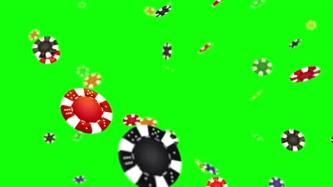 Casino tip loop green background animation Stock Footage 146051099